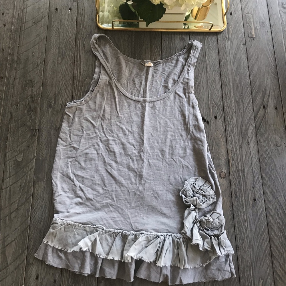 J Crew Ruffle Tank